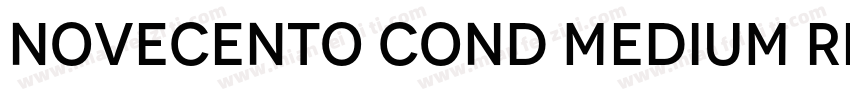 Novecento Cond Medium RegularVers字体转换